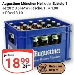 Globus Augustiner München Hell oder Edelstoff Angebot