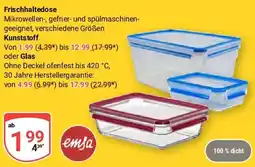 Globus emsa Frischhaltedose, Kunststoff oder Glas Angebot