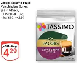 Globus Jacobs Tassimo T-Disc Angebot