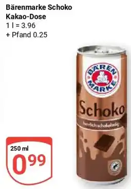 Globus Bärenmarke Schoko Kakao-Dose Angebot