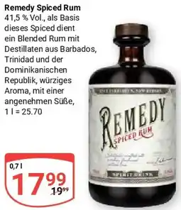 Globus Remedy Spiced Rum Angebot