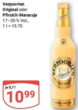 Globus Verpoorten Original oder Pfirsich-Maracuja Angebot