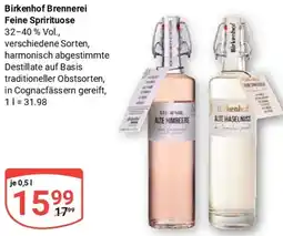 Globus Birkenhof Brennerei Feine Sprirituose Angebot