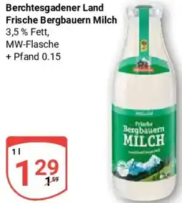 Globus Berchtesgadener Land Frische Bergbauern Milch Angebot