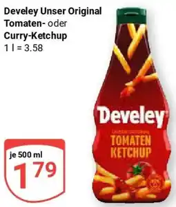 Globus Develey Unser Original Tomaten oder Curry-Ketchup Angebot