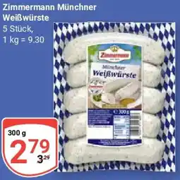 Globus Zimmermann Münchner Weißwürste Angebot