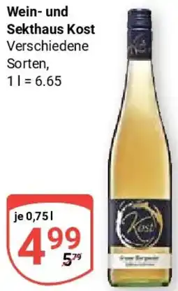 Globus Wein und Sekthaus Kost Angebot