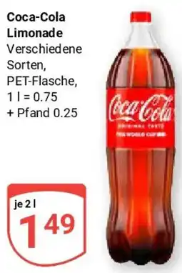 Globus Coca-Cola Limonade Angebot