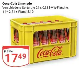 Globus Coca-Cola Limonade Angebot