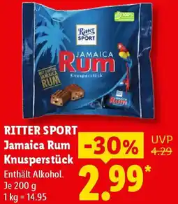 Lidl RITTER SPORT Jamaica Rum Knusperstück Angebot