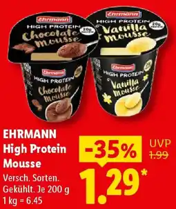 Lidl EHRMANN High Protein Mousse Angebot