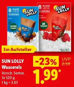 Lidl SUN LOLLY Wassereis Angebot
