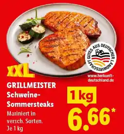 Lidl GRILLMEISTER Schweine Sommersteaks Angebot