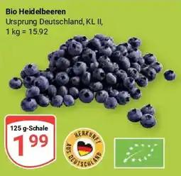 Globus Bio Heidelbeeren Angebot
