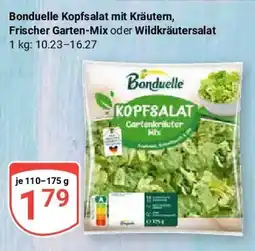 Globus Bonduelle Kopfsalat mit Kräutern, Frischer Garten-Mix oder Wildkräutersalat Angebot