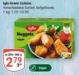 Globus Iglo Green Cuisine Angebot