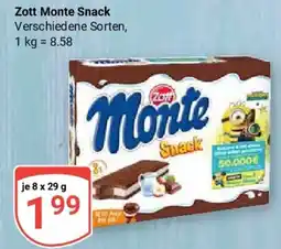Globus Zott Monte Snack Angebot