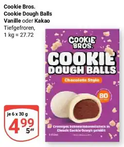 Globus Cookie Bros. Cookie Dough Balls Vanille oder Kakao Angebot