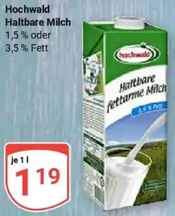 Globus Hochwald Haltbare Milch Angebot