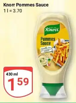 Globus Knorr Pommes Sauce Angebot