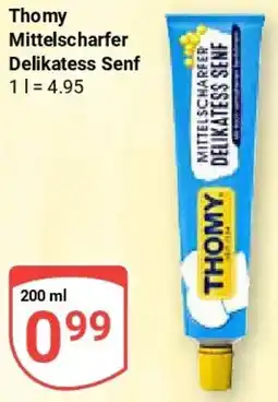 Globus Thomy Mittelscharfer Delikatess Senf Angebot