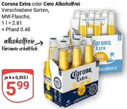 Globus Corona Extra oder Cero Alkoholfrei Angebot