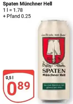 Globus Spaten Münchner Hell Angebot