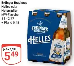 Globus Erdinger Brauhaus Helles oder Naturradler Angebot