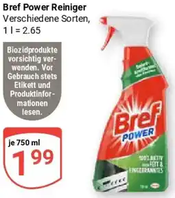 Globus Bref Power Reiniger Angebot