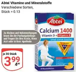 Globus Abtei Vitamine und Mineralstoffe Angebot