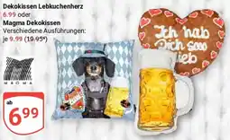 Globus Dekokissen Lebkuchenherz oder Magma Dekokissen Angebot