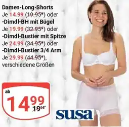 Globus Susa Damen-Long-Shorts oder Dirndl-BH mit Bügel Angebot