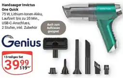 Globus Genius Handsauger Invictus One Quick Angebot