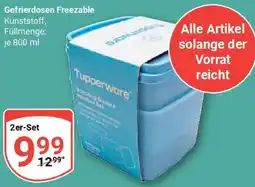 Globus Tupperware Gefrierdosen Freezable Angebot