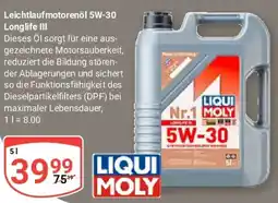 Globus LIQUI MOLY Leichtlaufmotorenöl 5W-30 Longlife III Angebot