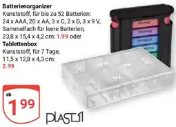 Globus Batterienorganizer oder Tablettenbox Angebot