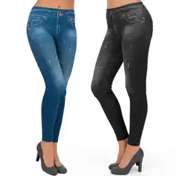 Netto Marken-Discount SLIMmaxx Jeans-Leggings 2er-Set schwarz/blau versch. Größen Angebot