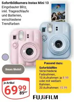 Globus FUJIFILM Sofortbildkamera Instax Mini 13 Angebot