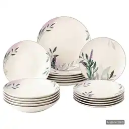 Netto Marken-Discount Seltmann Weiden Teller-Set Savona Provence 18er Set Angebot