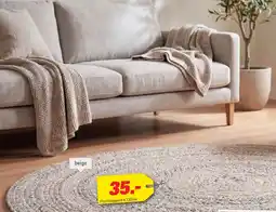 Höffner Flechtteppich ø 120 cm Angebot