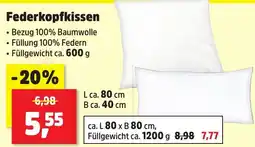 Thomas Philipps Federkopfkissen Angebot