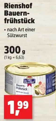 Thomas Philipps Rienshof Bauern-frühstück Angebot