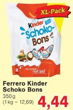 Wiglo Wunderland Ferrero Kinder Schoko Bons Angebot