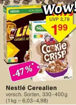 Wiglo Wunderland Nestlé Cerealien Angebot