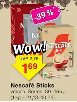 Wiglo Wunderland Nescafé Sticks Angebot