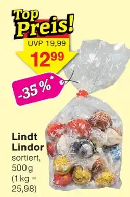 Wiglo Wunderland Lindt Lindor sortiert Angebot