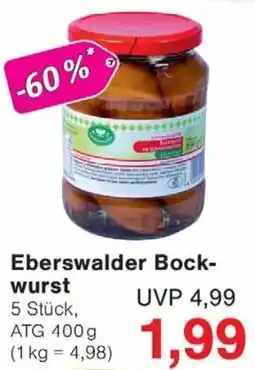 Wiglo Wunderland Eberswalder Bockwurst Angebot