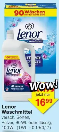 Wiglo Wunderland Lenor Waschmittel Angebot