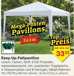 Wiglo Wunderland Mega-Posten Pavillons Easy-Up-Faltpavillon Angebot