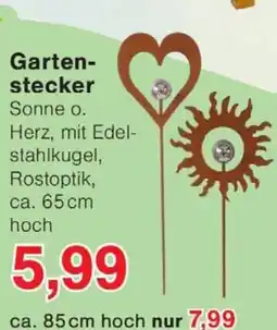Wiglo Wunderland Gartenstecker Sonne o. Herz Angebot